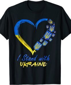 LOVE Ukraine Heart Ukrainian I Stand With Ukraine Support Love Ukraine Shirt