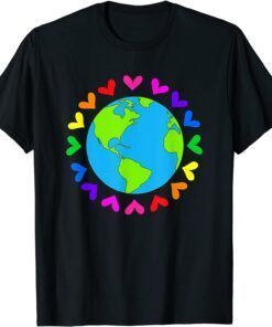 Love Earth Day 2022 Environment Activist Planet Earth Tee Shirt