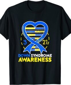 Love World Down Syndrome Awareness Day Love Ribbon T21 Tee Shirt