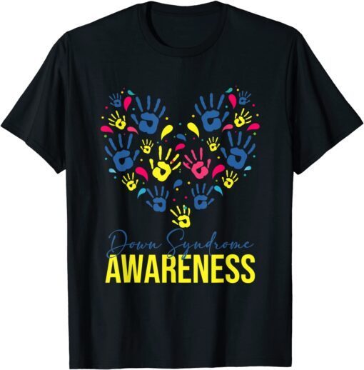 Love World Down Syndrome Day Awareness Socks 21 March Tee Shirt