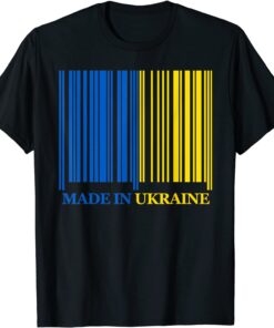 Made In Ukraine I Stand With Ukraine Ukrainian Flag Freedom T-Shirt