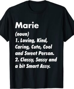 Marie Definition Personalized Birthday Tee Shirt