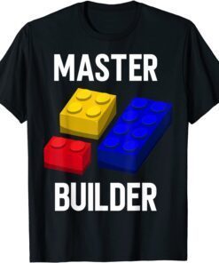 Master Builder Cute Block Building Tee Shirt