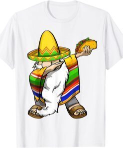 Mexican Dabbing Gnome Cinco De Mayo Poncho Sombrero Taco T-Shirt