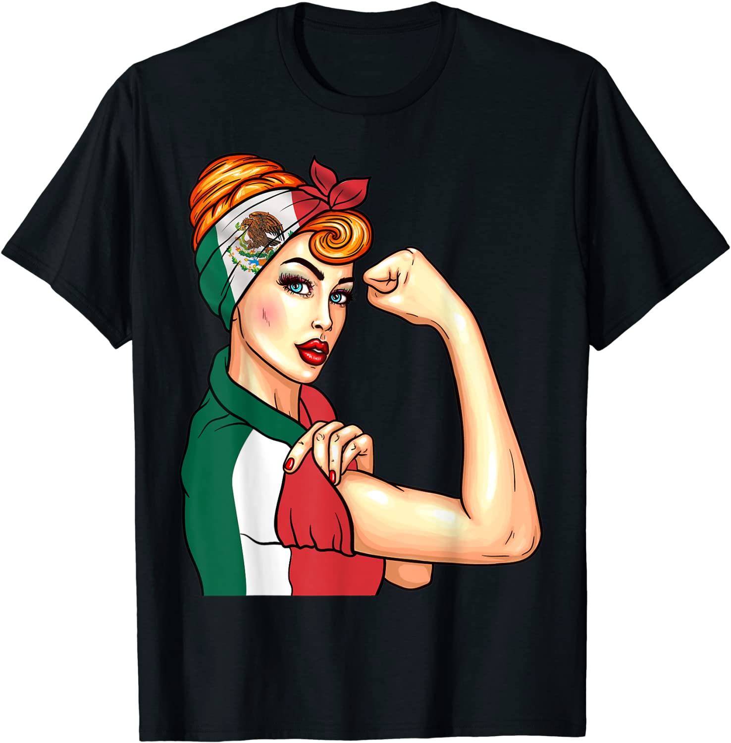 Mexican Girl Unbreakable Heritage Mexico Flag Tee Shirt - ShirtElephant ...
