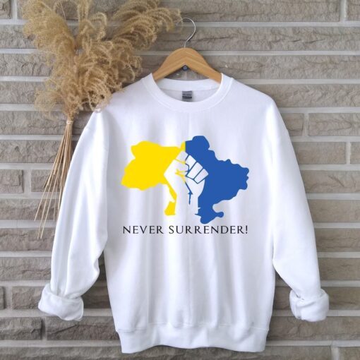 Never Surrender Support Ukraine Ukraine Flag Love Ukraine Shirt