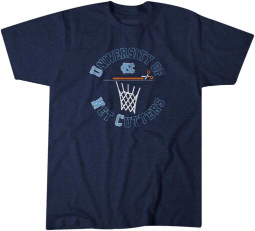 North Carolina Basketball University of Net Cutters Tee Shirt