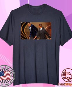 Oscars 94 Will Smith hits Chris Rock Tee Shirt