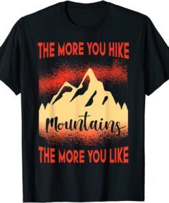 Outdoor Colorful Hiking Graphic Camping Mountains Nature Tee Shirt