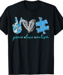 Peace Love Autism Tee Shirt