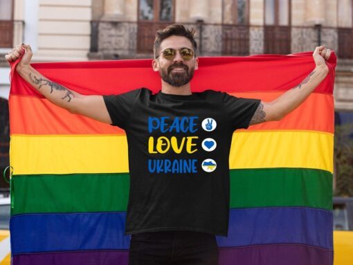 Peace Love Ukraine I Stand With Ukraine Peace Ukraine Shirt