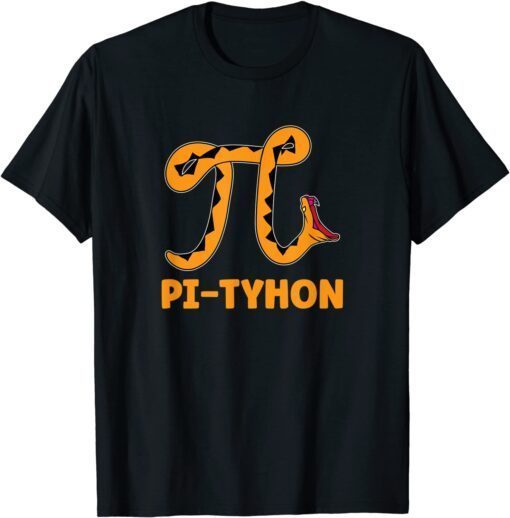 Pi Thon Funny Pi Day Ball Python Math Snake Lover Tee Shirt