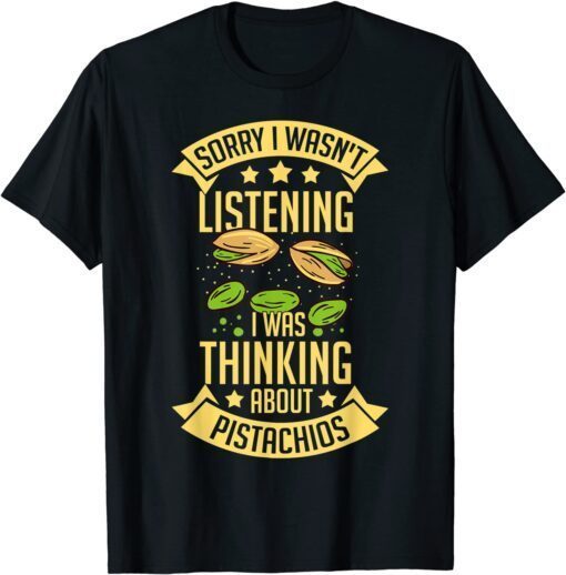 Pistachio Nuts Tree Ice Cream Dessert Unsalted Bowl Tee Shirt