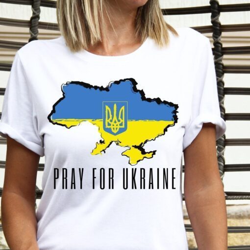 Pray For Ukraine Stand With Ukraine Ukrainian Flag Peace Ukraine Shirt