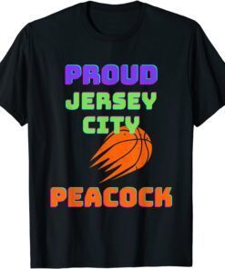 Proud Jersey City Peacock Basketball Tee Shirt