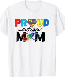 Proud Mom Autism Awareness Family Matching Tee Shirt