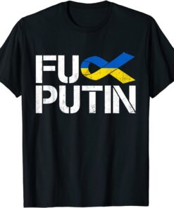 Puck Futin Ukraine Ribbon Stand With Ukraine Support Ukraine Peace Ukraine Shirt