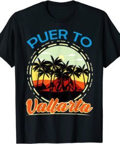 Puerto Vallarta Mexico Retro Mexican Resort Vacation Trip Tee Shirt