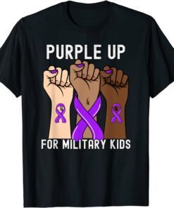 Purple up for Military Purple Month Vintage US Tee Shirt