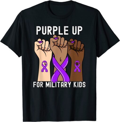 Purple up for Military Purple Month Vintage US Tee Shirt