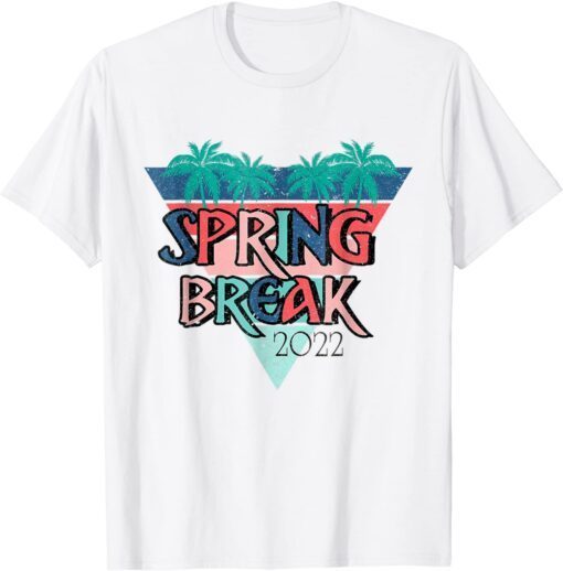 Retro Beach Spring 2022 Break Beach Relax Family Vacation Tee Shirt