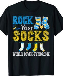 Rock your Socks down Syndrome World down Syndrome Awareness Tee Shirt