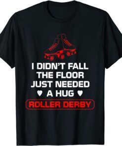 Roller Derby Player Fall on Floor Skating Team T-Shirt