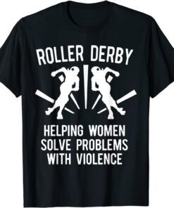 Roller Derby Player Solving Problem Skating Team Tee Shirt