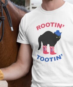 Rootin Tootin Cat Cowboy Cat Tee Shirt