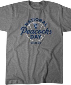 Saint Peter's Basketball: National Peacocks Day Tee Shirt