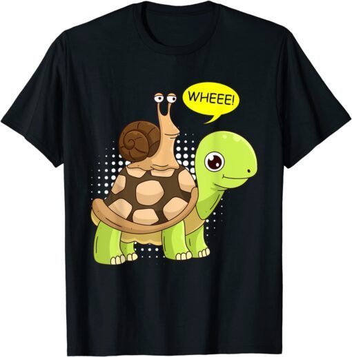 Sarcasm speed Wheee! Snail Turtle Tee Shirt