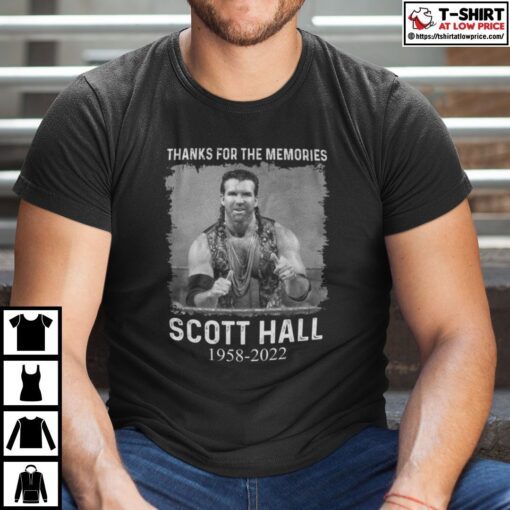 Scott Hall Thanks For The Memories Scott Hall 1958-2022 Tee Shirt