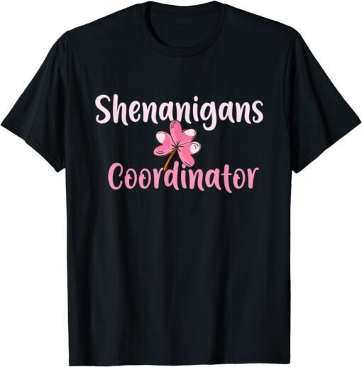 Shenanigans Coordinator Matching Teacher St Patrick's Day Tee Shirt