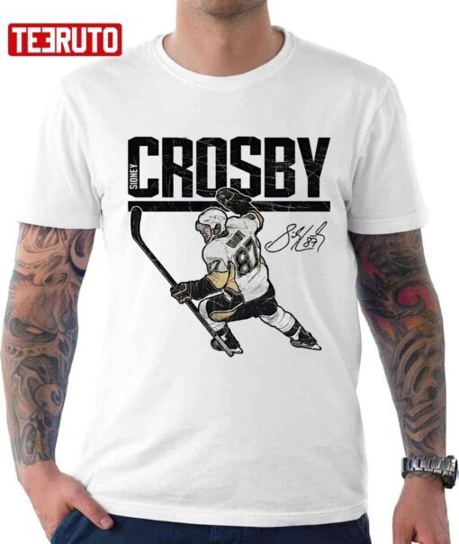 Sidney Crosby Signature Pittsburgh Penguins Tee Shirt