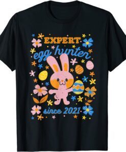 Since 2021 Egg Easter Bunny Kawaii Happy Easter Sunday Tee Shirt