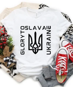 Slava Ukraine Glory to Ukraine I Stand with Ukraine Love Ukraine Shirt