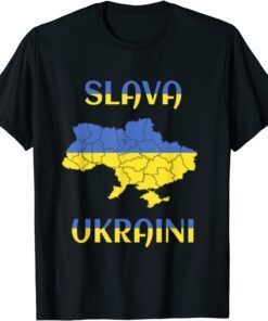 Slava Ukraini Ukraine Flag , Ukrainian Support Lover T-Shirt