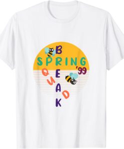 Spring break Squad Beach Colorful Tie bee Spring Break 2022 Tee Shirt