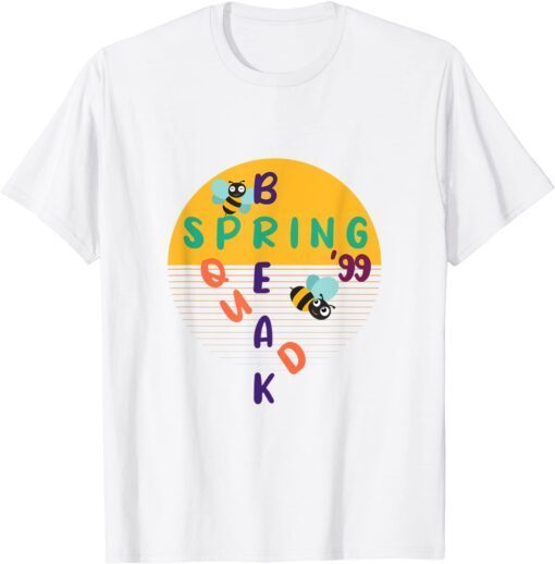 Spring break Squad Beach Colorful Tie bee Spring Break 2022 Tee Shirt