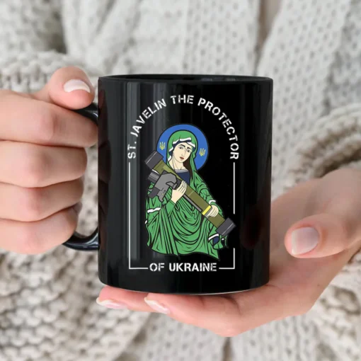 Stop Russian St. Javelin The Protector Of Ukraine Coffee Mug