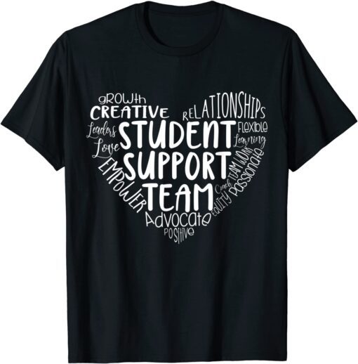 Student Support Team Counselor Social Worker Teacher Crew T-Shirt