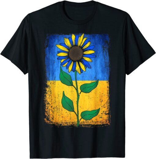 Sunflower Ukraine Flag vintage shirt I Stand With Ukraine Peace Ukraine T-Shirt