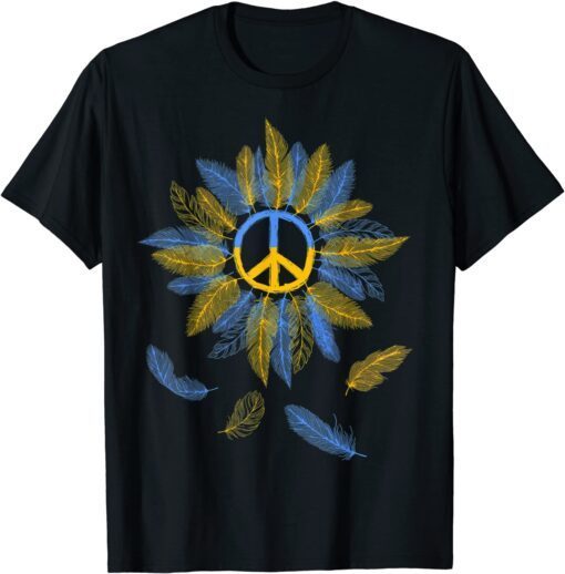 Stop Russian Sunflower Ukraine Ukrainian Flag Ukraine Flag Pride Vintage T-Shirt