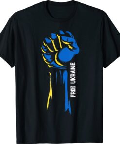 Support Ukraine I Stand With Ukraine Flag Fight Free Ukraine Peace Ukraine T-Shirt