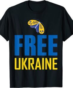 Support Ukraine I Stand With Ukraine Flag Free butterfly T-Shirt