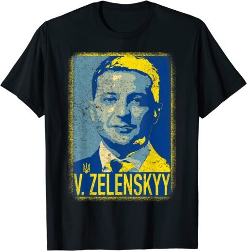 Support Ukraine I Stand With Ukraine Volodymyr Zelensky Love Ukraine T-Shirt