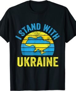Support Ukraine I Stand with Support Ukraine Peace Ukraine T-Shirt