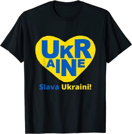 Support Ukraine Patriot I Stand With Ukraine Ukrainian Flag Love Ukraine Shirt