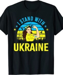 Support Ukraine Strong Women Girls I Stand With Ukraine Peace Ukraine Shirt