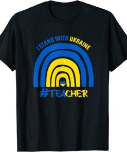 Teacher Support Ukraine I Stand With Ukraine Peace Ukraine T-Shirt